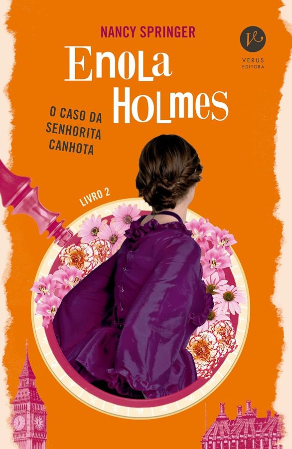 Capa de Enola Holmes: o caso da senhorita canhota